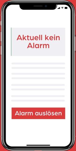 Alarm App von safeREACH zur Alarmierung über das Handy und Smartphone