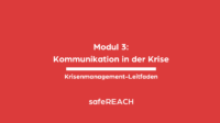 Modul 3 zum Thema Kommunikation in der Krise