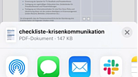 Teilen final highlight ios Teilen Button zum Teilen von Dokumenten nutzen