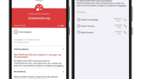 Automatische Telefonkonferenz in der safeREACH App